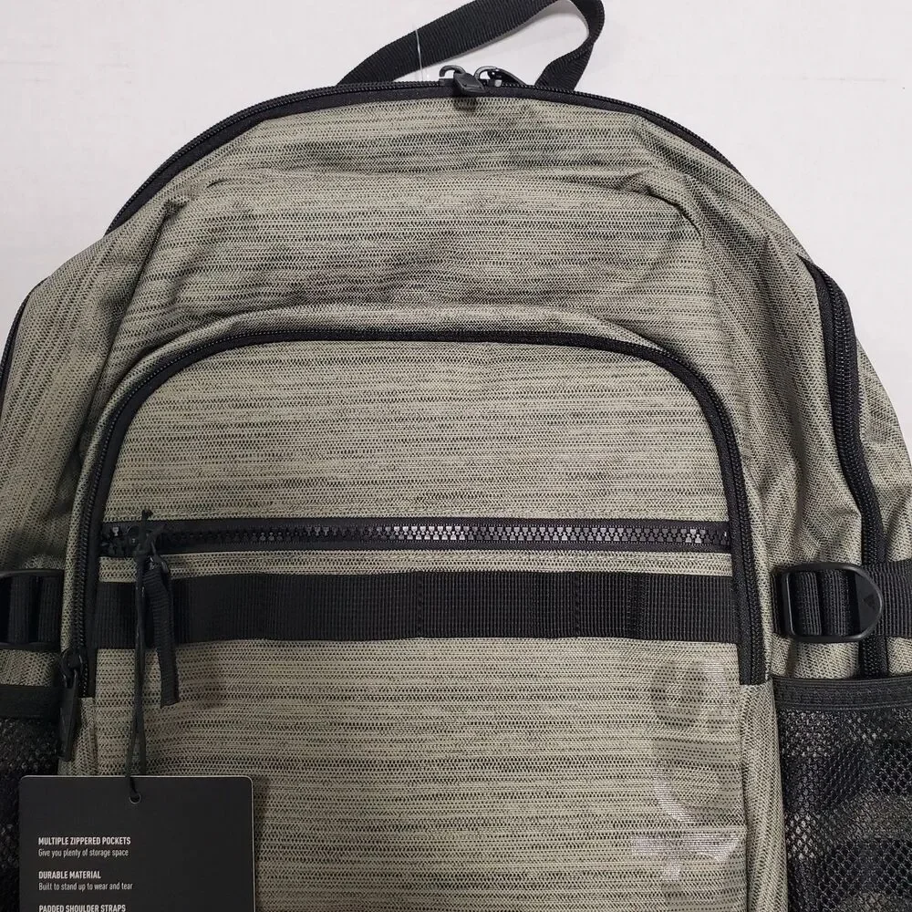 Adidas Core Advantage 4 Backpack Two Tone Green/Black Laptop School Bag‎ NWT